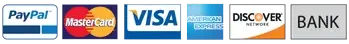 Accepted payment methods: cash, credit card, debit card, bank transfer